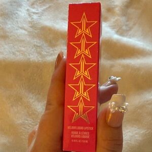 Jeffrey Star Velour Liquid Lipstick in Red Poinsettia